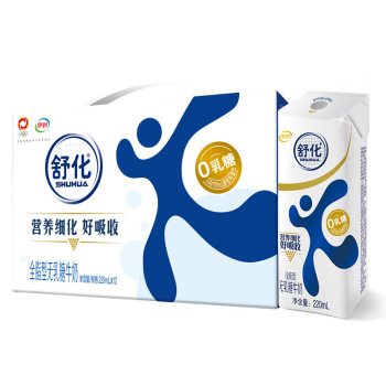 伊利 舒化无乳糖牛奶 全脂 220ml（12）