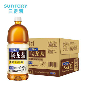 三得利 PET1250ml无糖乌龙茶*6