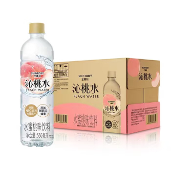三得利 沁柠水 柠檬味&水蜜桃味 550ml*15