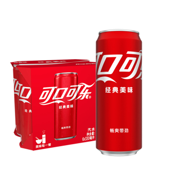 可口可乐 可乐摩登罐 碳酸汽水饮料 330ml（6罐*4组）