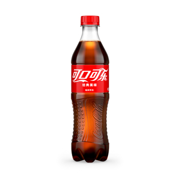 可口可乐 原味可乐胶瓶  碳酸汽水饮料500ml（24）