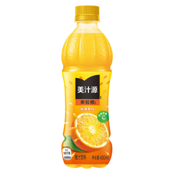 美汁源 果粒橙果汁  橙汁饮料450ml（12支）