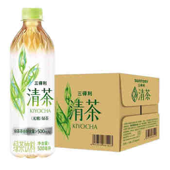 三得利清茶绿茶（无糖）500ML*15(6972549661216)