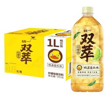 统一双萃鸭屎香柠檬茶1L*8(6925303701536)