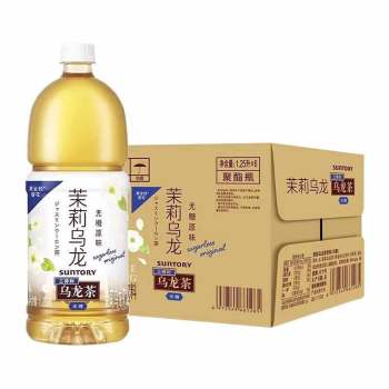 三得利无糖原味茉莉乌龙茶饮料1.25L*6(6972549661278)