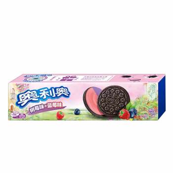 奥利奥缤纷双果夹心蓝莓味+树莓味97G(6901668005915)