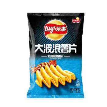 乐事大波浪铁板鱿鱼味薯片70G(6924743918610)
