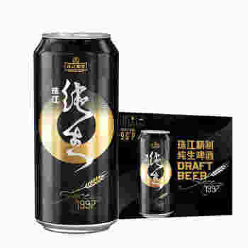 珠江纯生啤酒高罐装（黑罐）500ml*12(6970644593975)