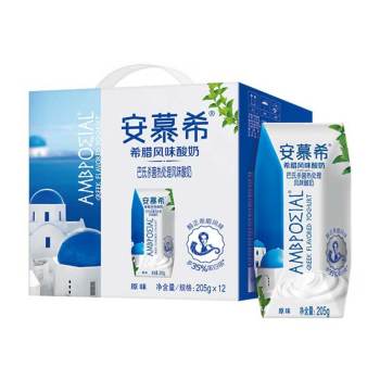 伊利安慕希希腊酸奶原味205g*12(6907992512570)