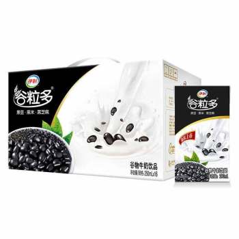 伊利谷粒多谷物牛奶饮品（黑豆+黑米+黑芝麻）250ml*16（6907992511146）