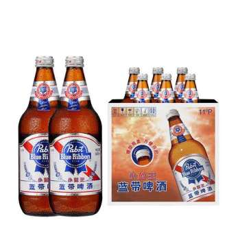蓝带小蓝王啤酒640ml*12（6924083400417）