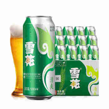 雪花清爽罐装8度啤酒500ML*12（6949352201748 ）