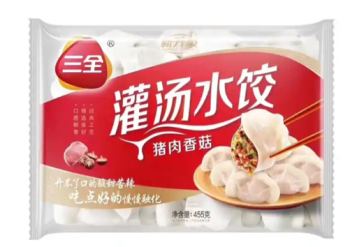 三全猪肉香菇灌汤水饺455g