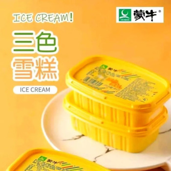 蒙牛 三色冰淇淋 巧克力香草草莓混合味雪糕 95g*27