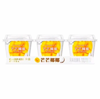 卡士芒芒椰椰果粒鲜酪乳100g*3