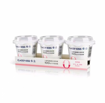 卡士0添加风味发酵乳纯草莓浆110g*3