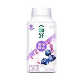 伊利250g畅轻益生菌风味发酵乳蓝莓+紫米爆珠