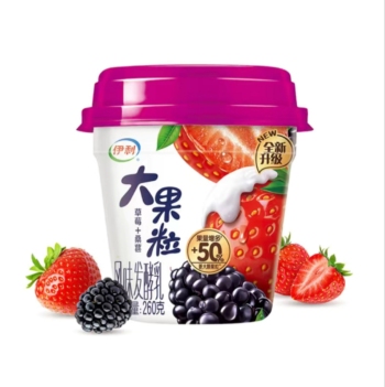 伊利大果粒草莓+桑葚风味发酵乳酸奶 260g