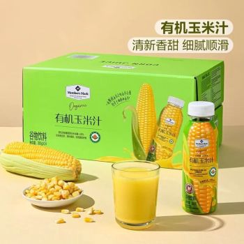 山姆 有机玉米汁 含膳食纤维谷物饮料 300g*24瓶/箱