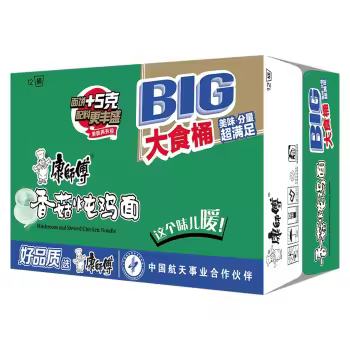 康师傅方便面大食桶香菇炖鸡桶面12