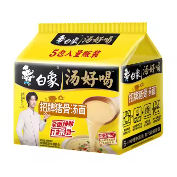 110g白象方便面汤好喝五合一招牌猪骨汤面*5包6