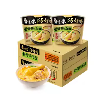 116g白象方便面汤好喝老母鸡汤面（桶装）12