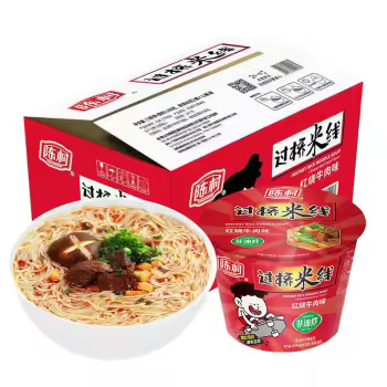 陈村100g米线桶红烧牛肉味12