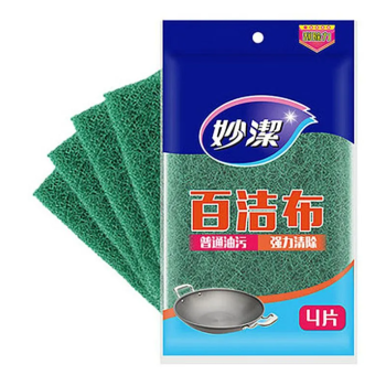 妙洁 缝隙百洁布清洁家务布 4片装