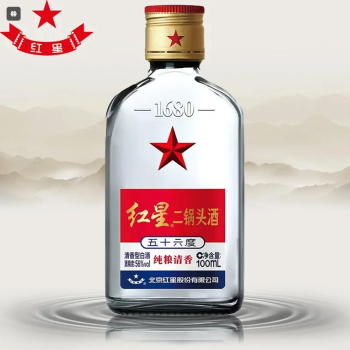 红星 二锅头56度清香型白酒 100ml/瓶（24）