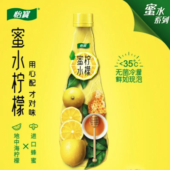 怡宝 蜜水柠檬水果饮料 480ml/瓶（15）