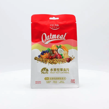 欧扎克 50%水果坚果混合网红干吃零食冲调谷物即食燕麦片 100g/袋（24）