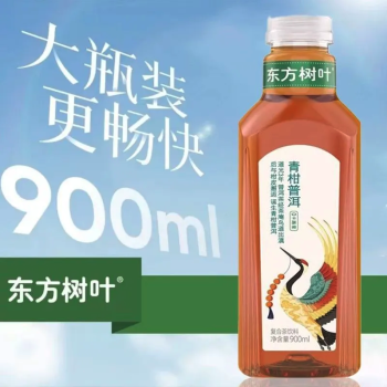 农夫山泉 东方树叶青柑普洱口味 900ml/瓶（12）