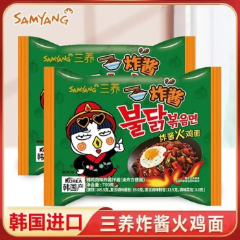 三养 辣鸡肉味炸酱火鸡面 方便面 泡面 1袋（新老包装随机发）