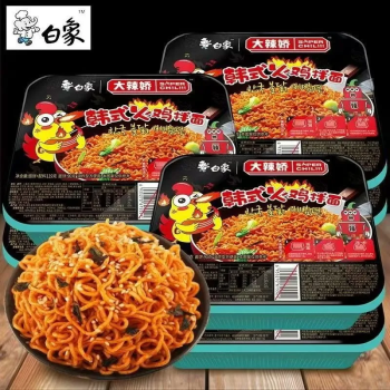 白象 大辣娇红油麻辣小龙虾风味韩式火鸡面 方便面 泡面 119g/盒