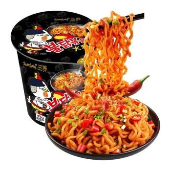 三养 杯装超辣干拌进口火鸡面 方便面 泡面 70g/杯