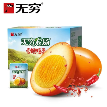 无穷农场 爱辣虎皮鸡蛋 约25g/个