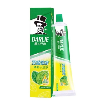好来 darlie黑人双重薄荷牙膏清新口气清洁口腔牙齿防蛀旅行家用小牙膏 50g/支(Z)