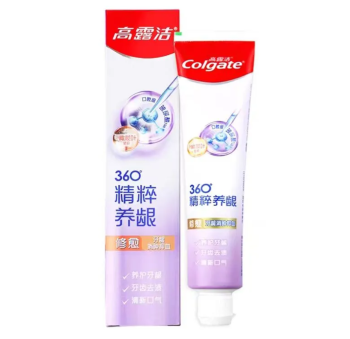 高露洁 360精粹养龈牙膏清新口气亮白清洁护龈牙膏 90g/支