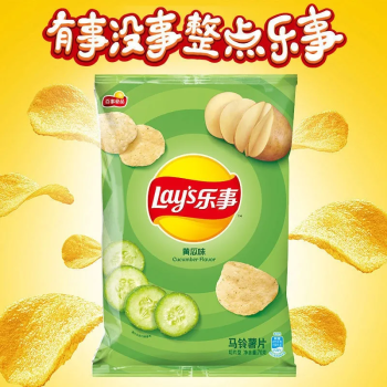 乐事   黄瓜味马铃薯片70克/包