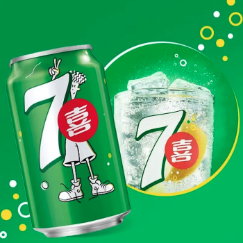 百事 七喜气泡水 330ml/罐