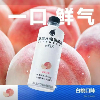 外星人 电解质水0糖0卡白桃口味电解质饮料 500ml/瓶