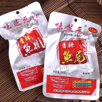 味芝元 香辣鱼尾开胃小吃办公室野餐下午茶休闲解馋零食 26g/包（包装随机）