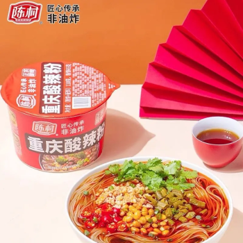 陈村 正宗重庆酸辣粉丝非油炸桶装红薯粉 110g/桶