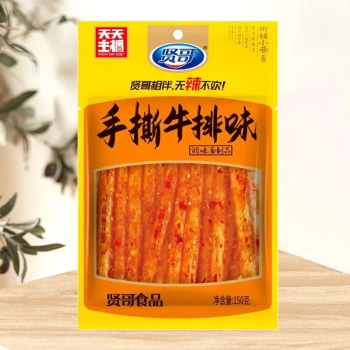 贤哥 手撕牛排味面筋办公室追剧野餐休闲零食 150g/包