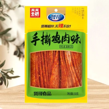 贤哥 手撕鸡肉味辣条调味面制品怀旧老式休闲零食 150g/袋