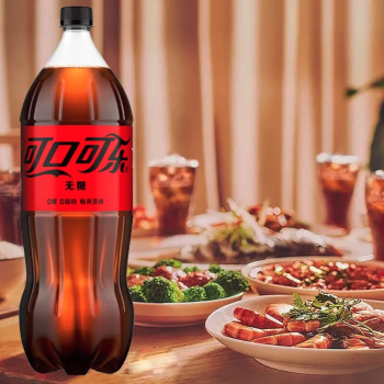 可口可乐 碳酸饮料大瓶无糖可乐0糖0脂肪 2L/瓶（24）