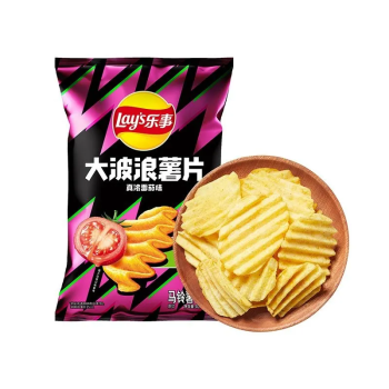 [临期商品-到期日2025/09/17-不退不换]乐事 大波浪薯片 真浓番茄味 40g/袋