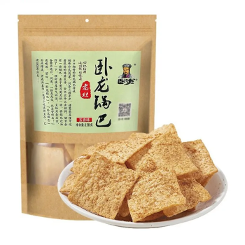 【临期商品-到期日2025/07/30-不退不换】卧龙 老灶锅巴 麻辣味/五香味 138g/袋（新老包装随机）