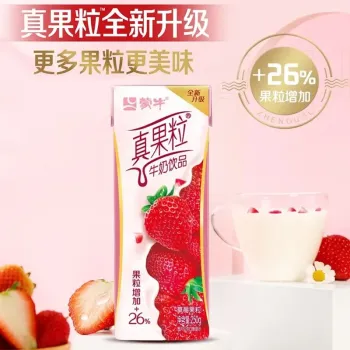 蒙牛 真果粒 草莓果粒牛奶饮品 250g/盒