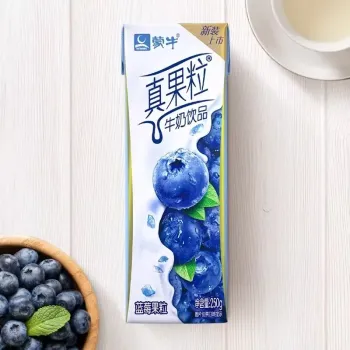 蒙牛 真果粒蓝莓果粒牛奶饮品果粒250ml/盒